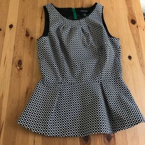 NWOT White House Black Market Peplum Top